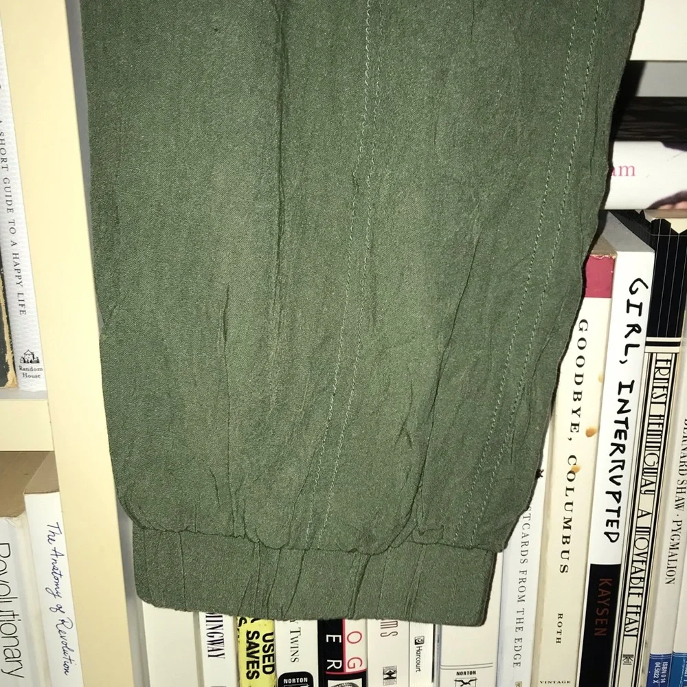 Madewell Army Green Pull On Jogger Pants - Picture 5 of 9